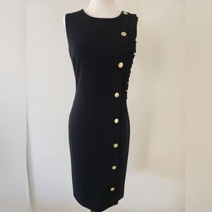 Tommy Hilfiger black Dress with Gold Buttons